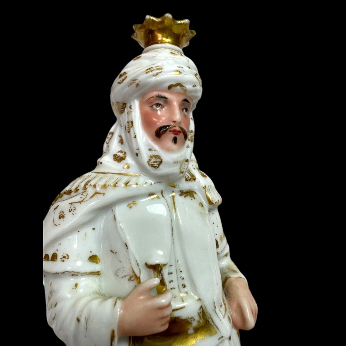 Antique Jacob Petit Porcelain Sultan & Sultana Perfume Bottles