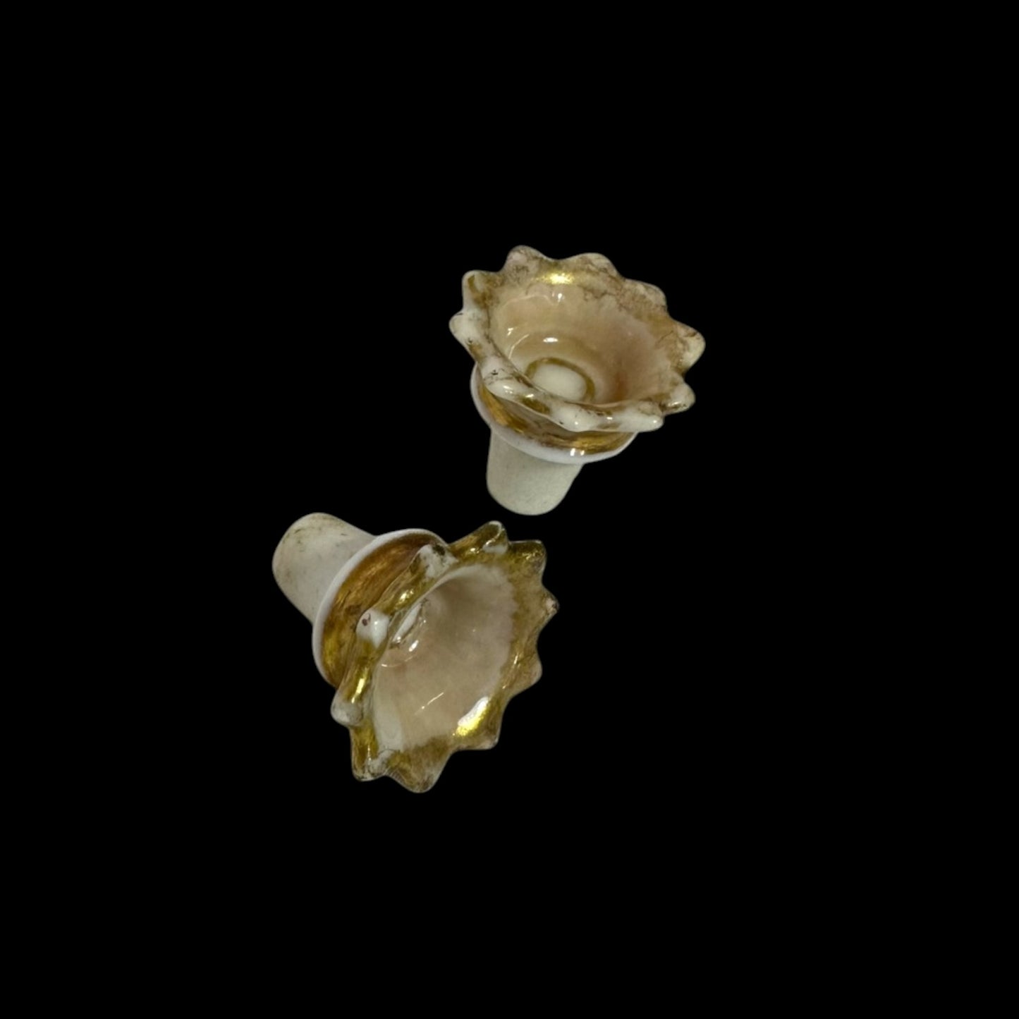 Antique Jacob Petit Porcelain Sultan & Sultana Perfume Bottles