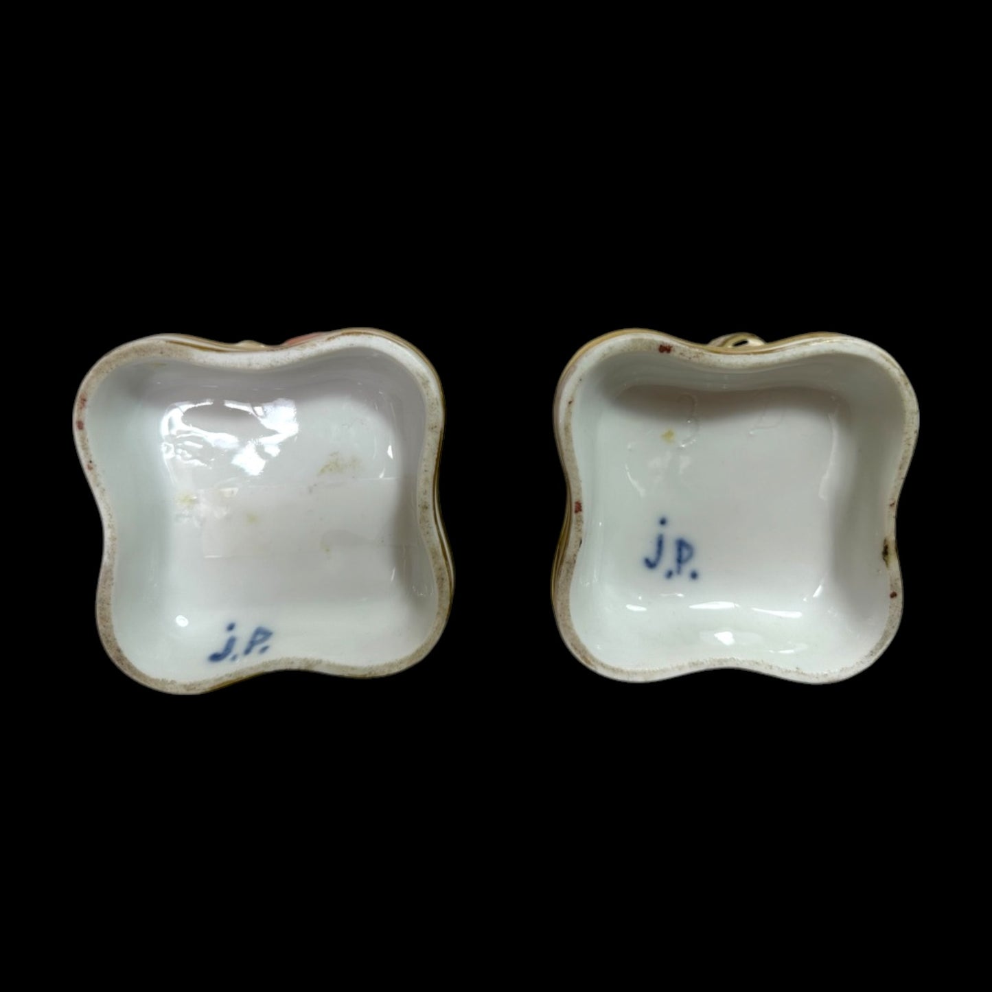 Antique Jacob Petit Porcelain Sultan & Sultana Perfume Bottles