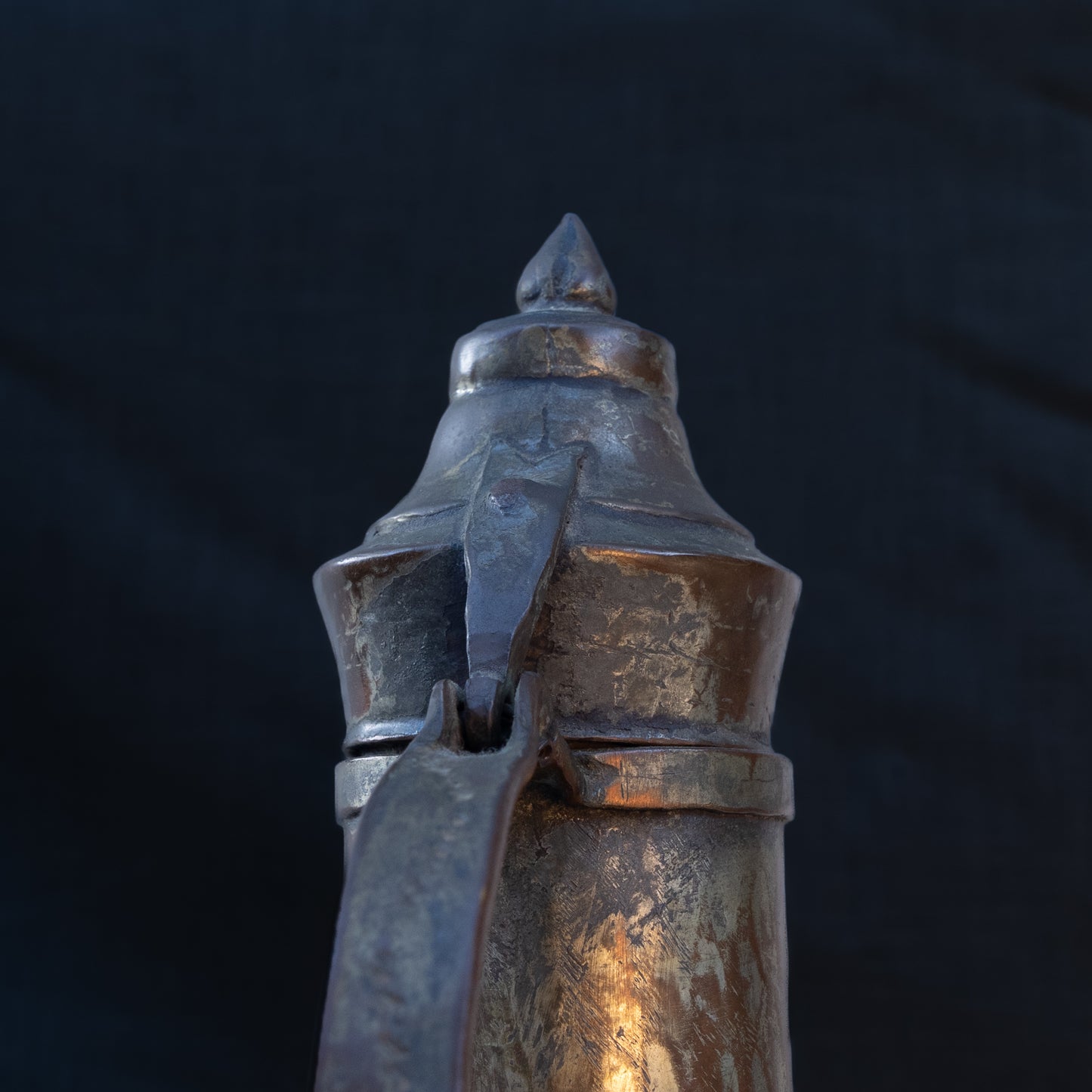 Ottoman Copper Pitcher Ewer with Domed Lid