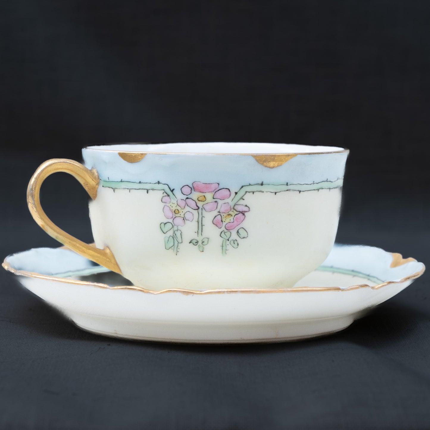 Early 20th-Century French Breakfast Porcelain Service