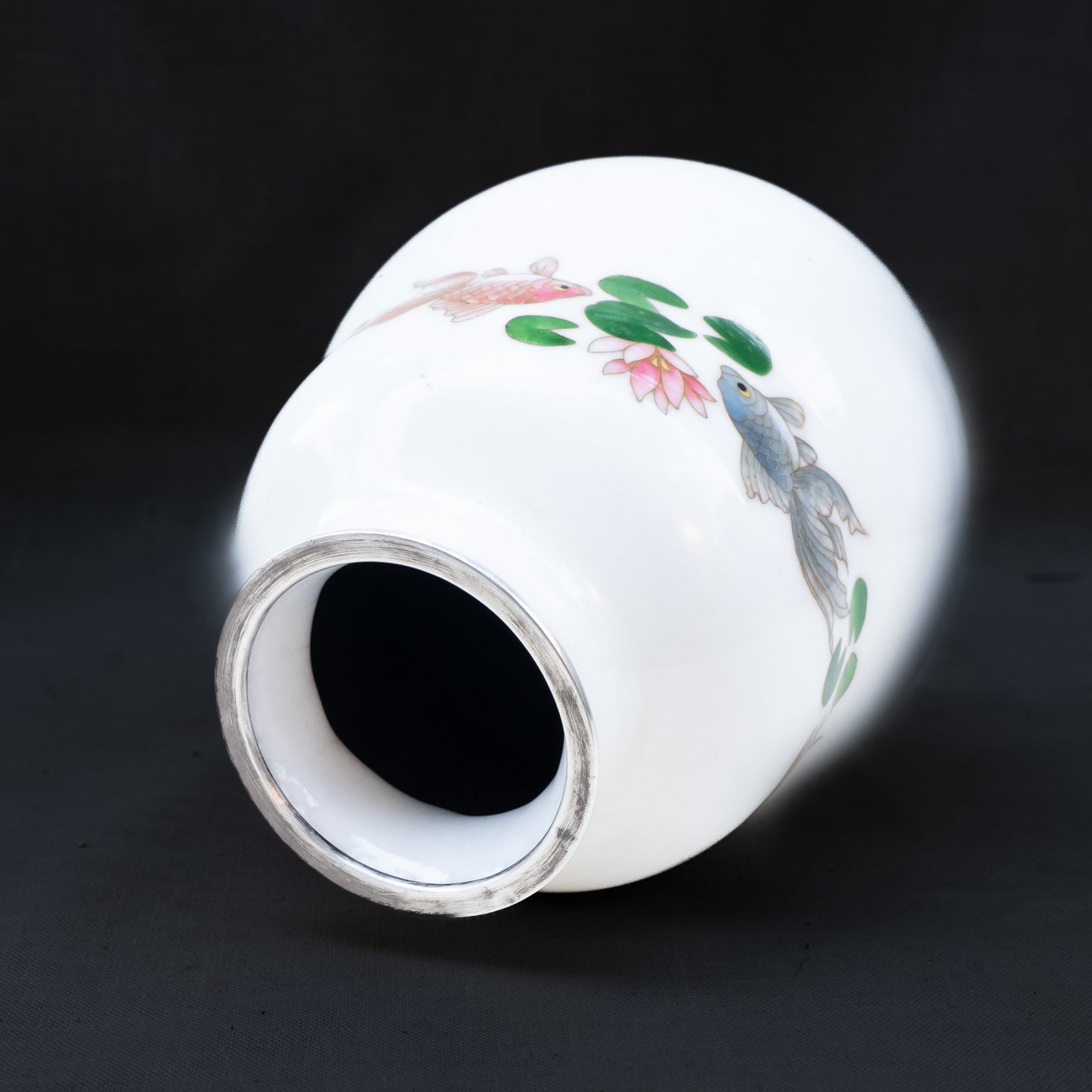 Meiji-Era Japanese Cloisonné Vase in the Style of Ando Jubei