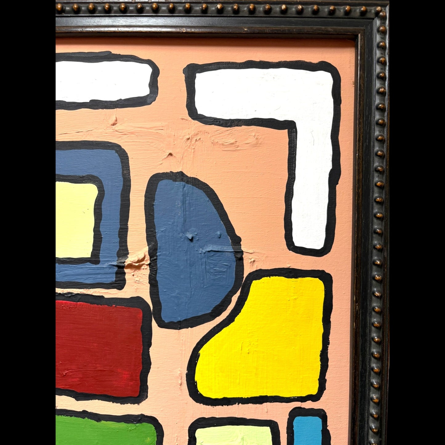 Midcentury Abstract Geometric Painting by Shelby