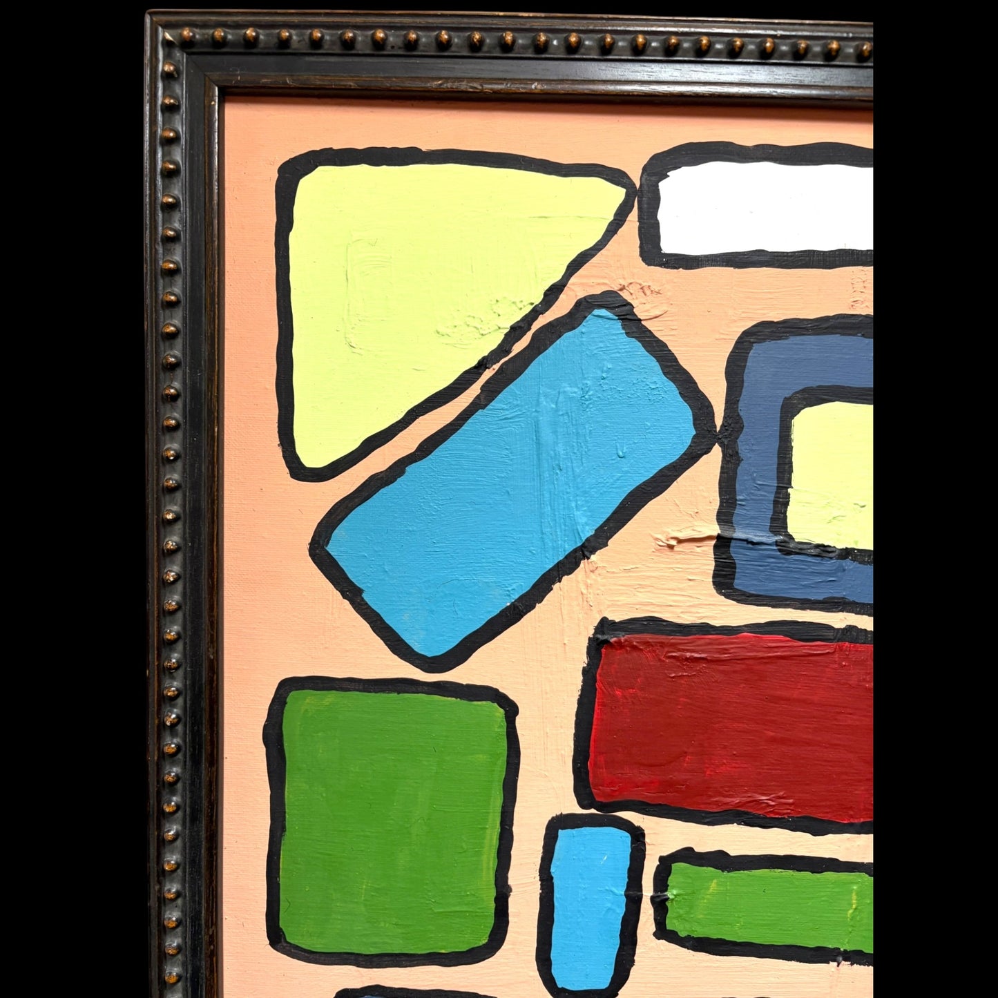 Midcentury Abstract Geometric Painting by Shelby