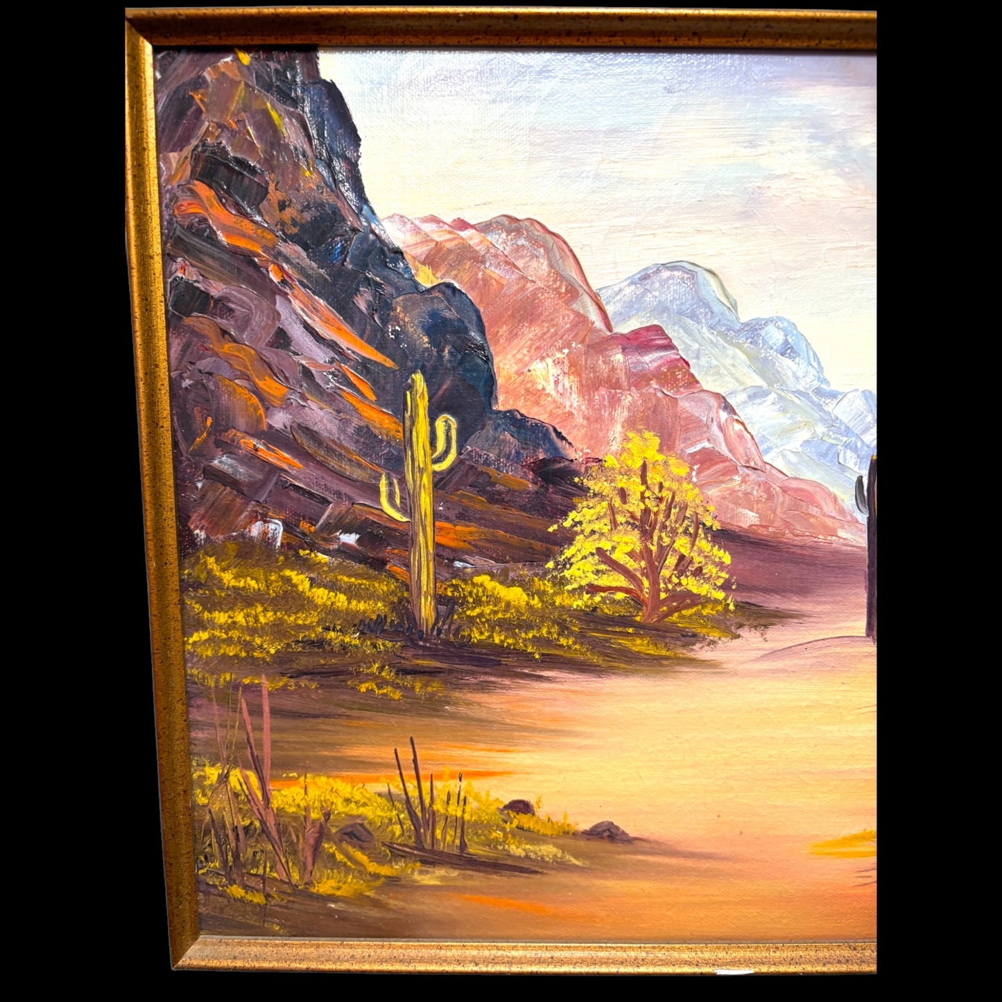 Southwestern Desert Landscape Oil Painting