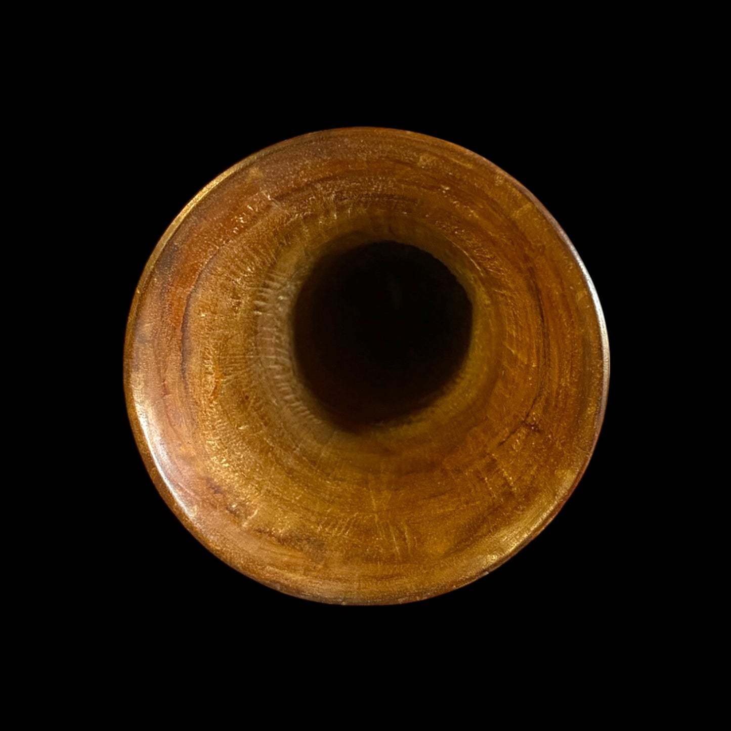 Midcentury Pacific Hardwood Carved Vase