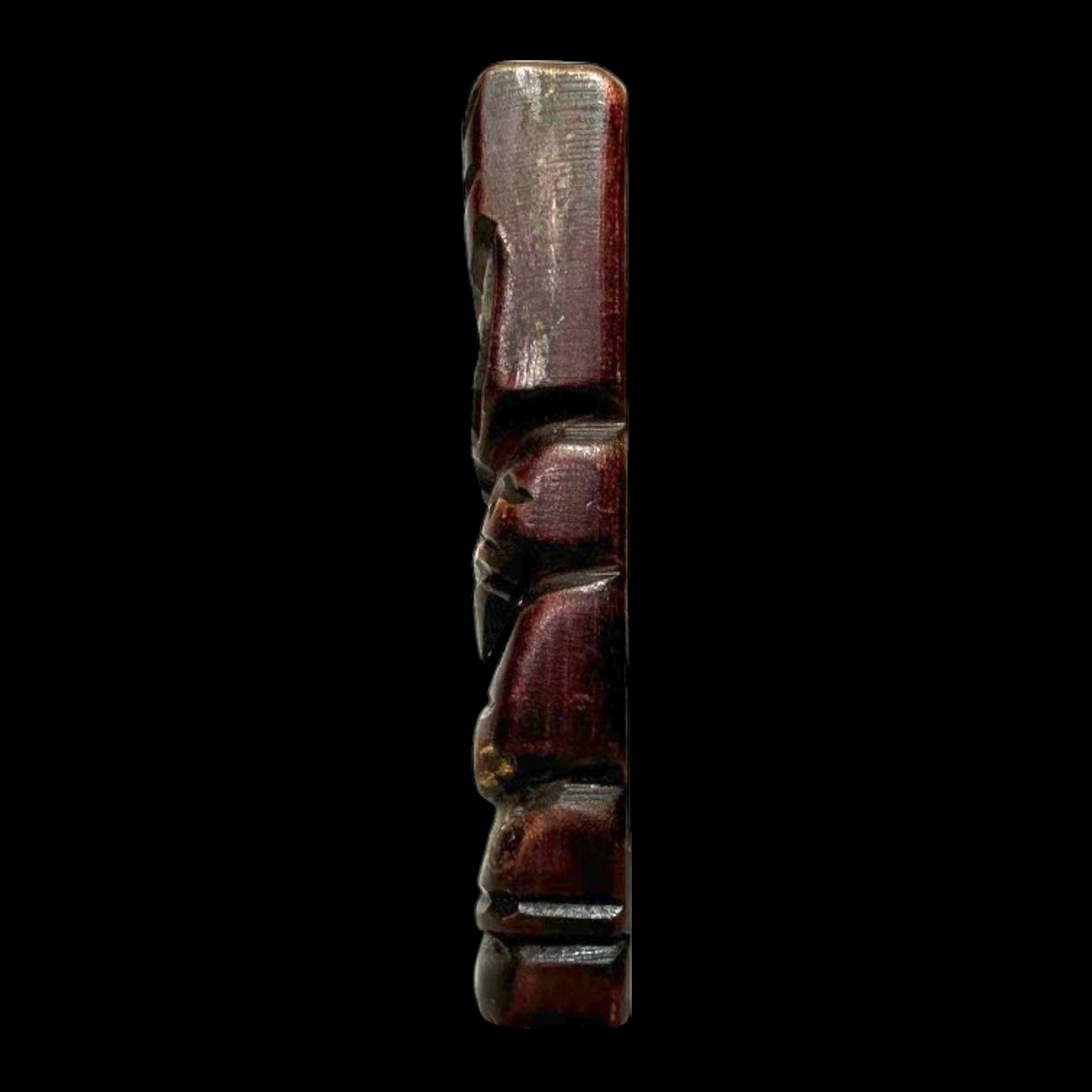 Early 20th Century Hand-Carved Hardwood Tiki Totem
