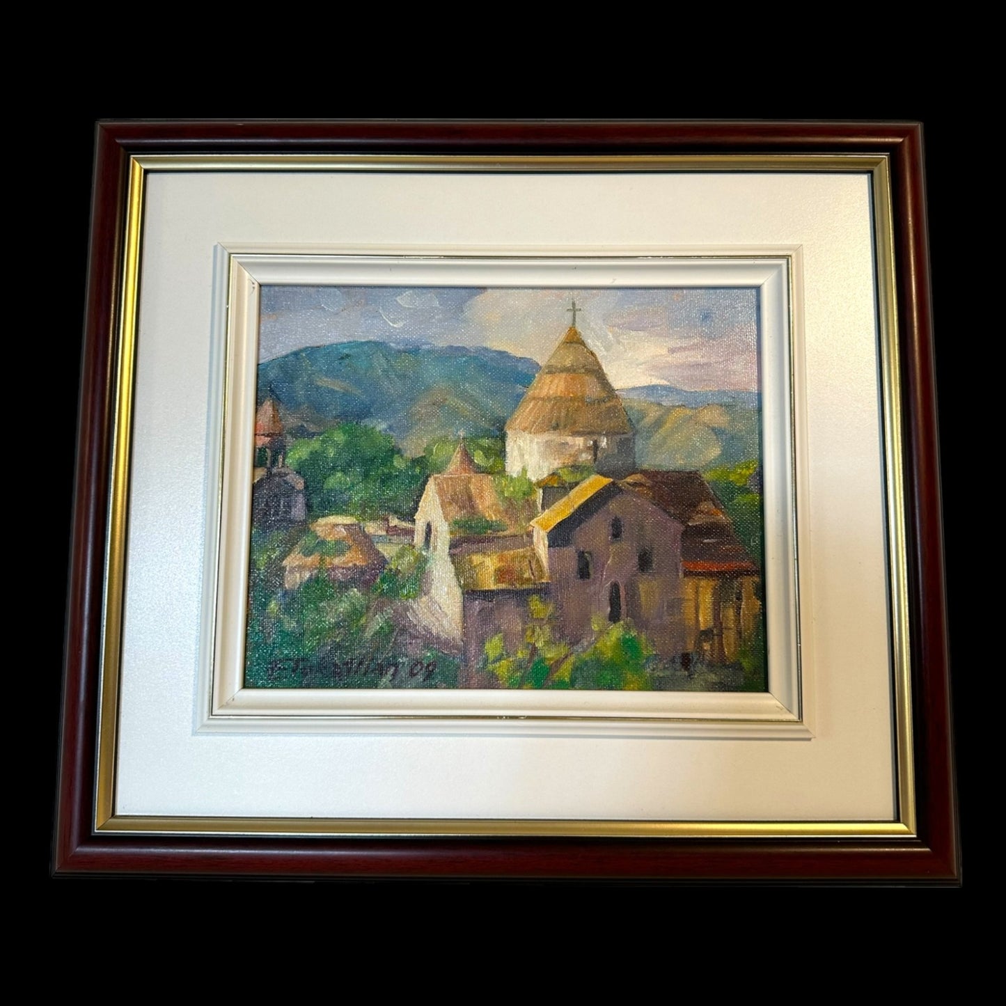 Contemporary Armenian Countryside Oil Painting - Signed E. Tokatlian