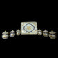 Giraud Limoges Gold Pot de Creme Set - 6 Cups & Tray