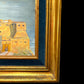 Midcentury Mediterranean Fortress Oil Painting