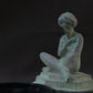 Austrian Cold-Painted Bronze Orientalist Ashtray with Seated Yogi