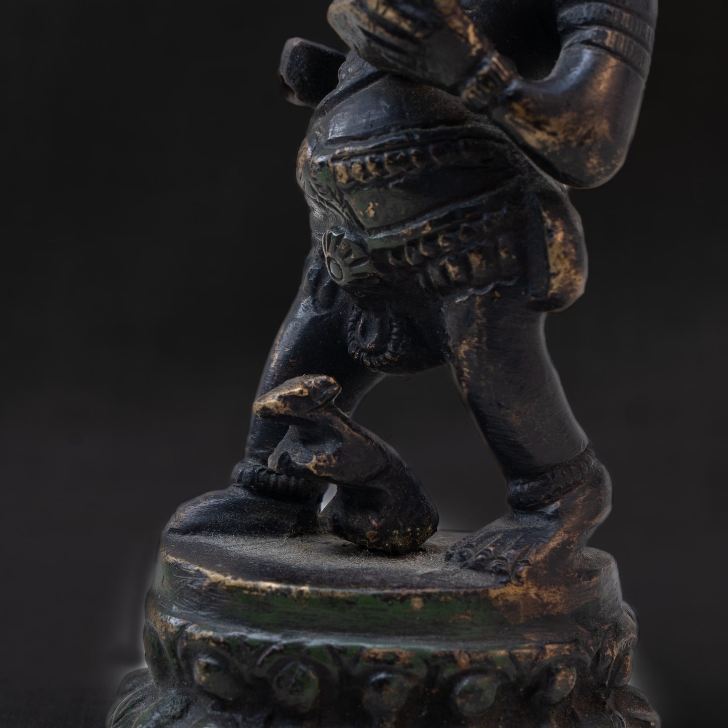 Bronze Standing Ganesha Statue - Hindu Deity