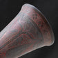 19th c Kashmiri Vase with Red and Black Lacquer Inlay