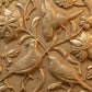 Hand-Hammered Persian Gilt Bronze Plaque - Framed