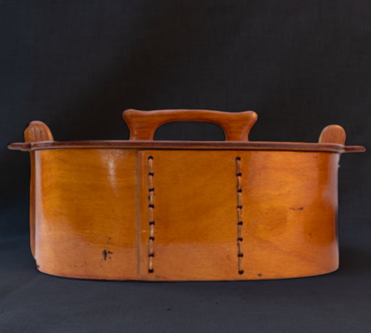 Early 20th-Century Swedish Bentwood Lunch Carrier