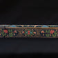 Qajar Lacquered Qalamdan with Seated Women and Wine Motif