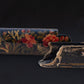 Floral Lacquered Qalamdan with Naturalistic Botanical Painting