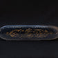 Mid-Century Lacquered Makeup Brush Case with Gilt Scrollwork