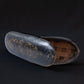 Mid-Century Lacquered Makeup Brush Case with Gilt Scrollwork