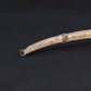 Antique Tibetan Ritual Pipe in Silvered Brass & Clay