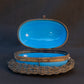French Blue Opaline Egg in Nest