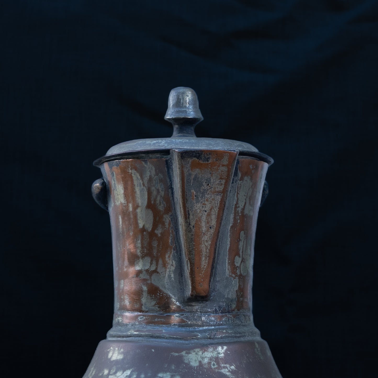 Ottoman Copper Water Jug with Bell-Shaped Base