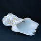 French Rococo Revival Porcelain Vase with Gilt Detailing