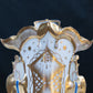 French Rococo Revival Porcelain Vase with Gilt Detailing
