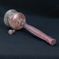 Tibetan Copper and Brass Prayer Wheel with Wood Handle