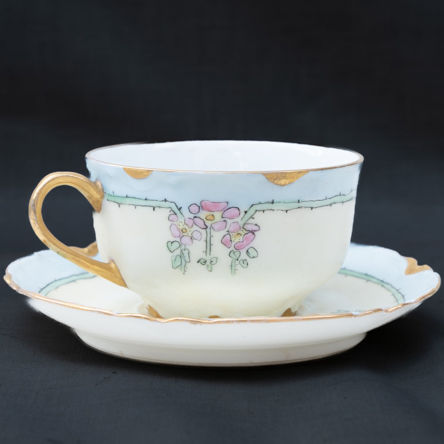 Early 20th-Century French Breakfast Porcelain Service