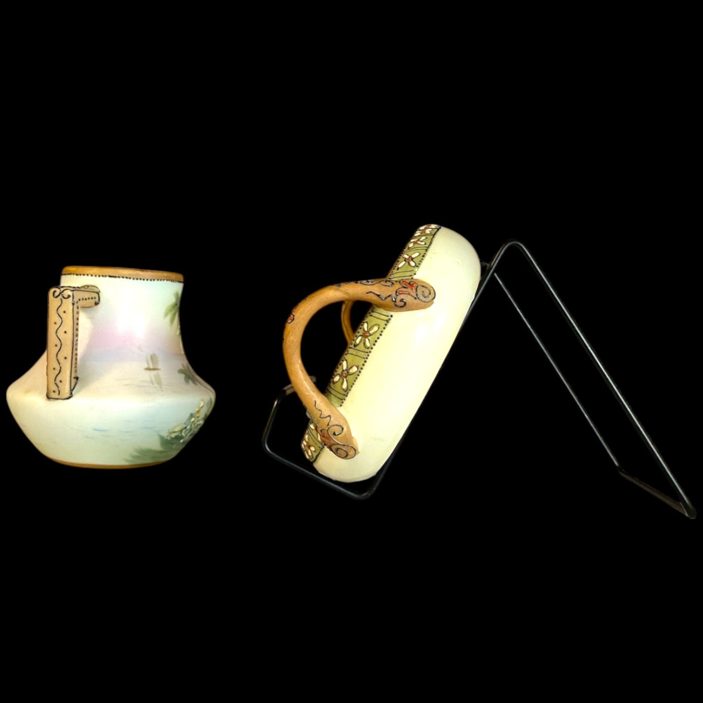 Nippon Vanity Set - Egyptian Scene Hand-Painted