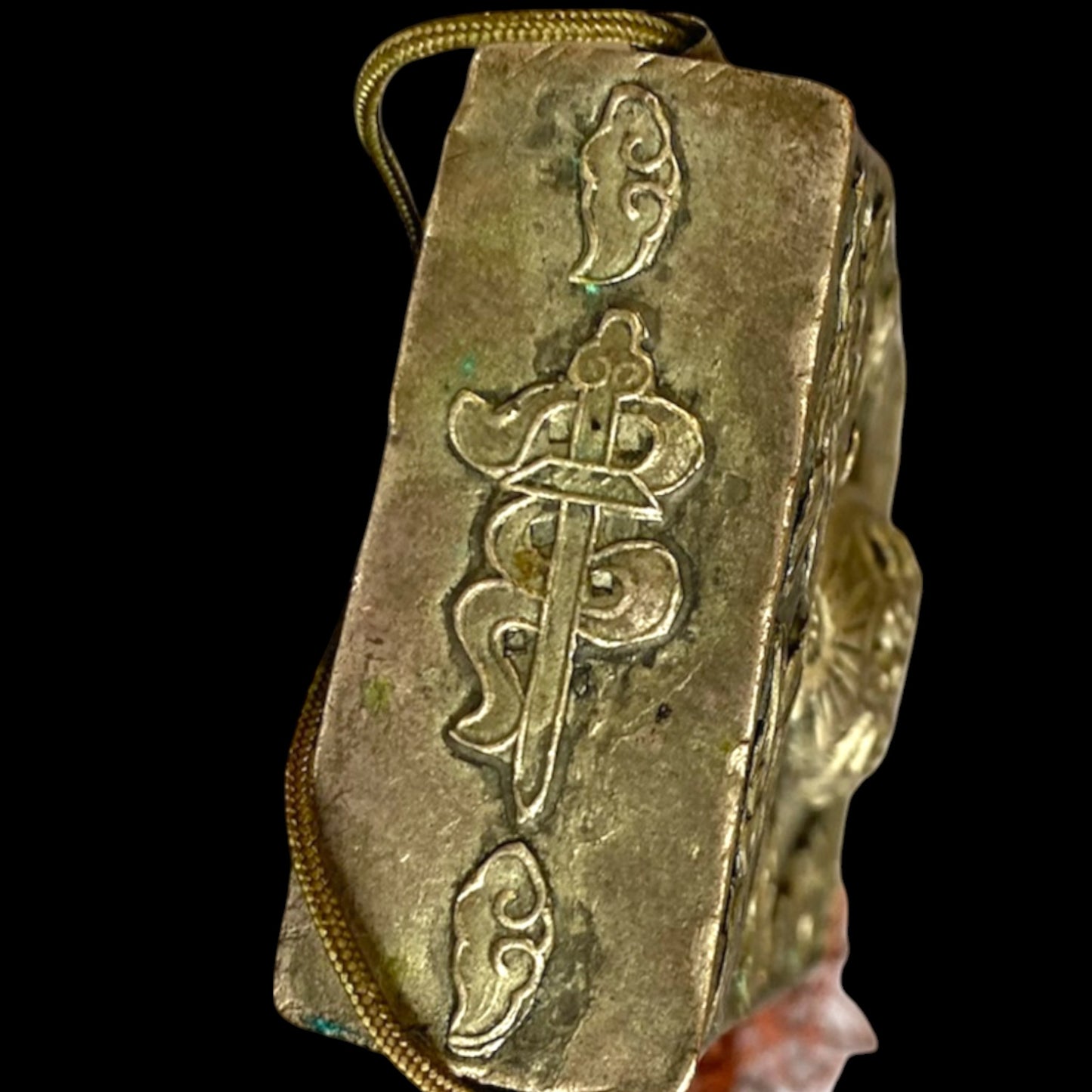 Chinese Silver Talisman Holder Necklace