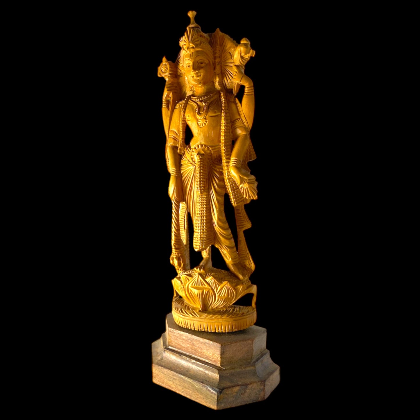 Antique Hand-Carved Hindu Lord Ram Statue