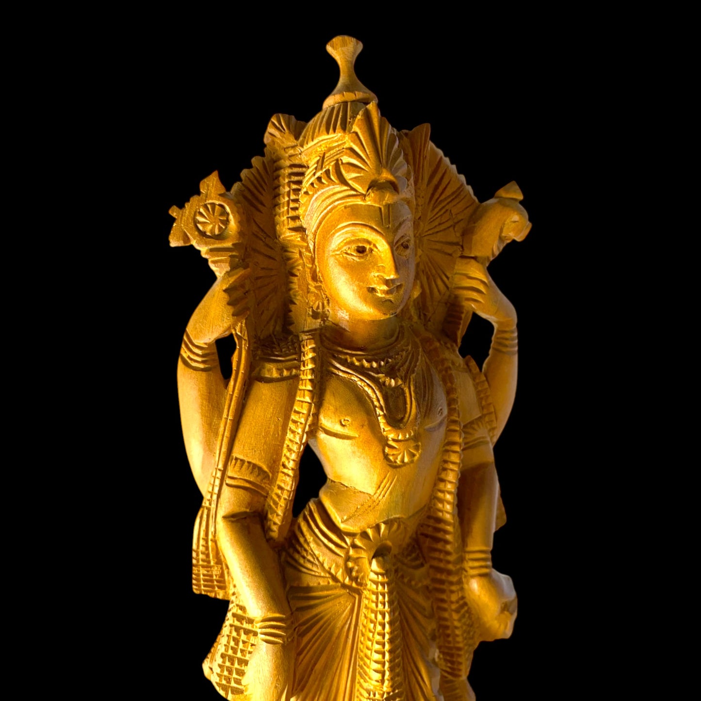 Antique Hand-Carved Hindu Lord Ram Statue