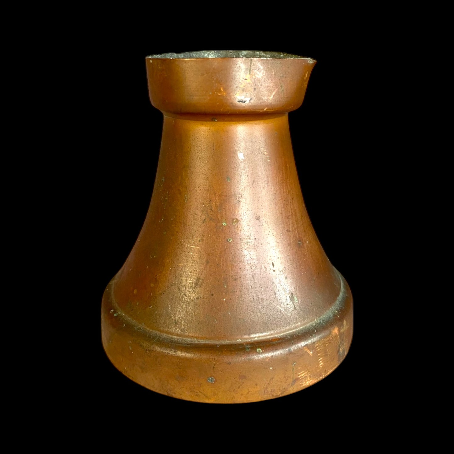 Antique Eastern European Copper Coffee Pot with Wooden Handle