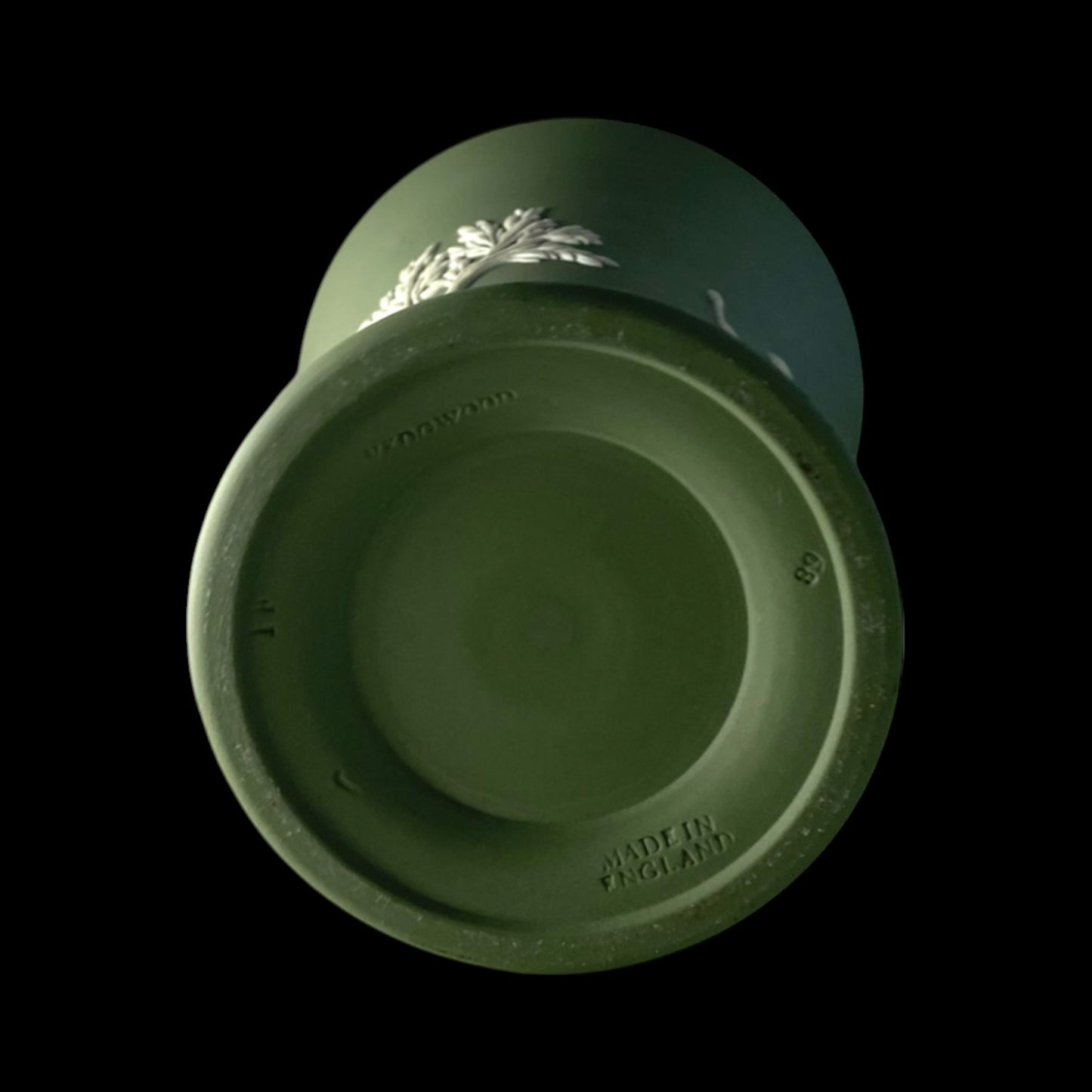 Vintage Wedgwood Jasperware Green Urn - England, 1970s