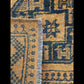 Vintage Turkmen Rug - Brown & Mustard Geometric