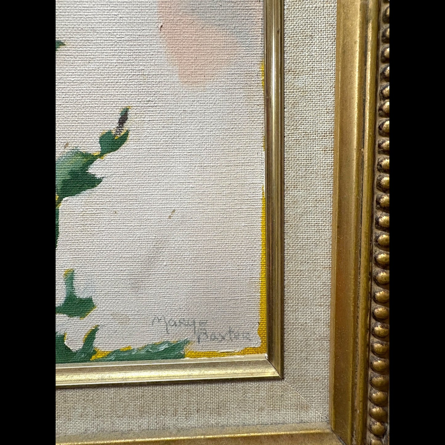 Marge Baxter Original Oil Painting - "A Thistle Poppy Plant"