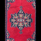 Midcentury Persian Kilim Rug - Red & Blue Motifs