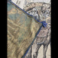 Midcentury Belgian Tapestry - Caravan Scene
