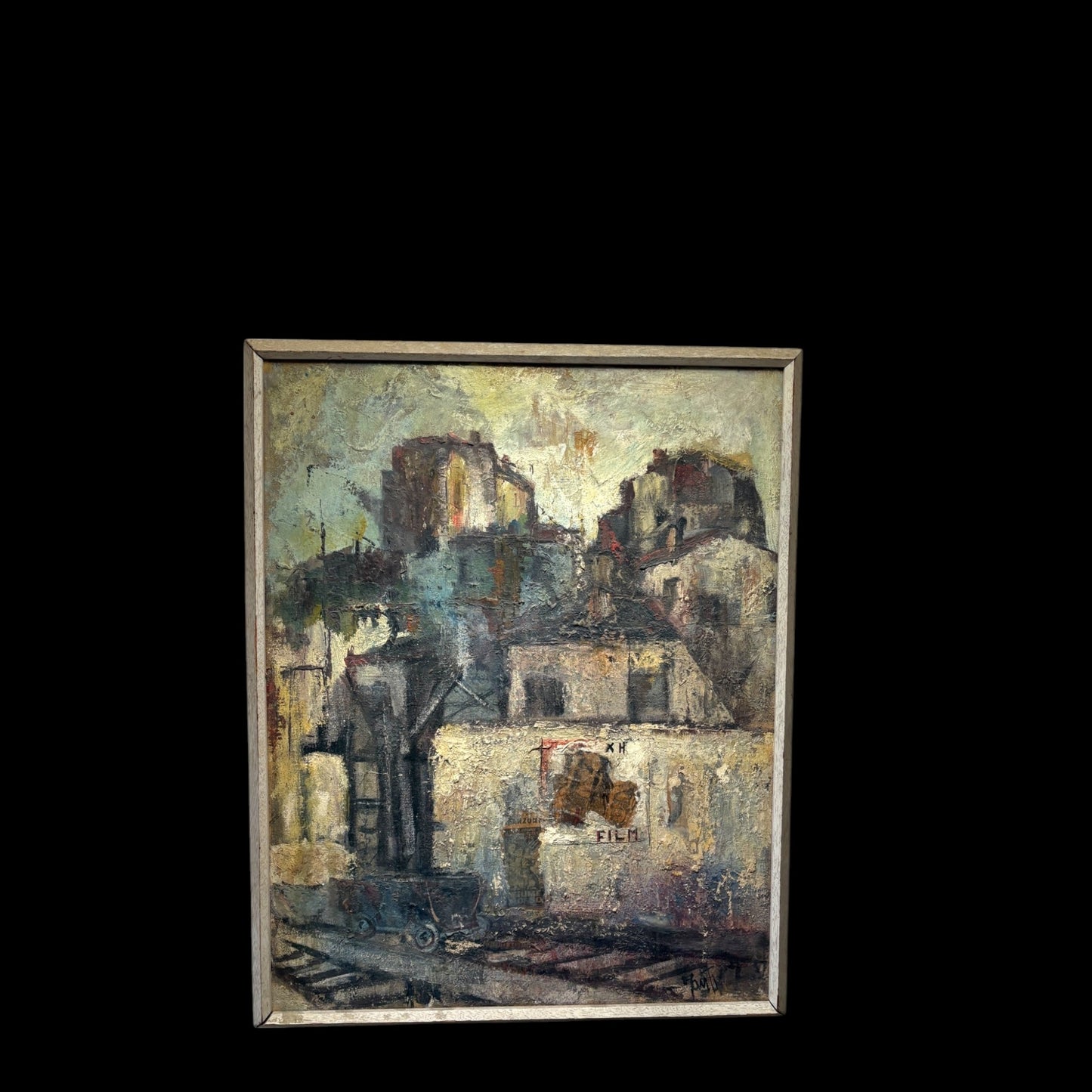Midcentury Italian Oil Painting - "La Vecchia Filanda"