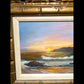Roberts Signed Seascape Oil Painting - Sunset