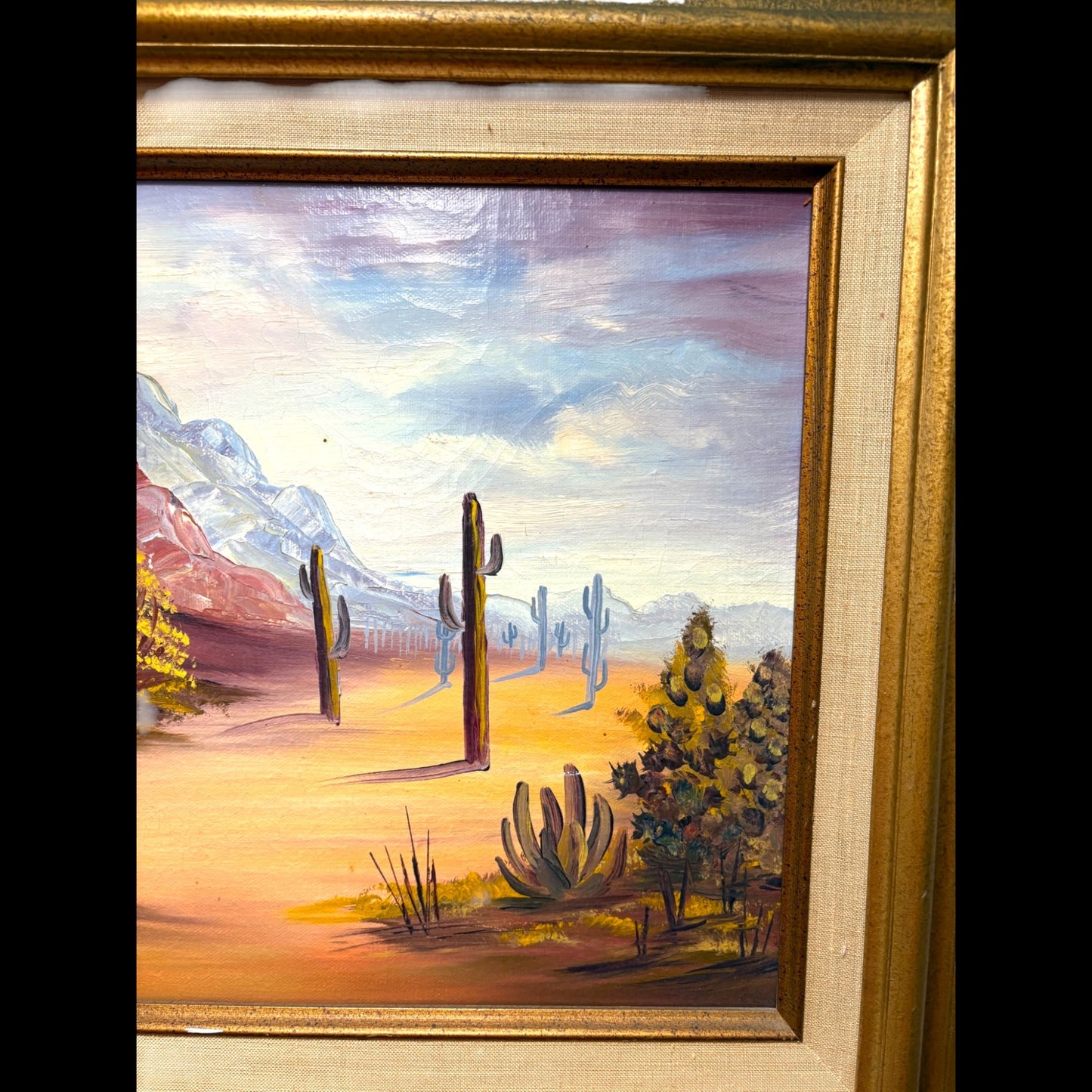 Southwestern Desert Landscape Oil Painting