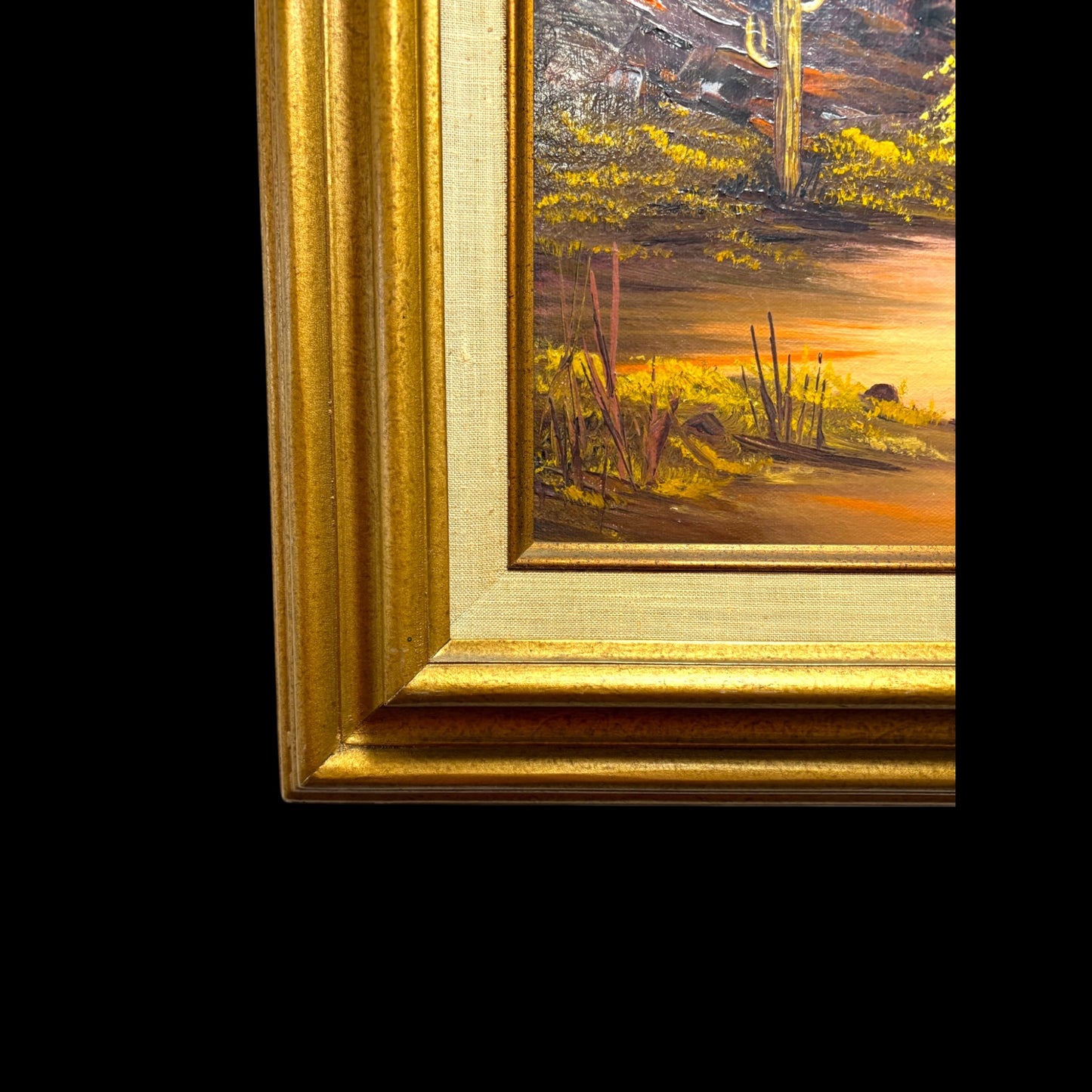 Southwestern Desert Landscape Oil Painting